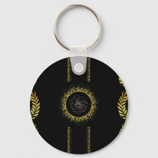 The Gold Leaf Collection - Glowing Rose Key Ring
