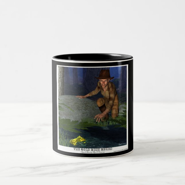 "The Gold Rush Begins" Gold Prospector Unique Mug (Center)