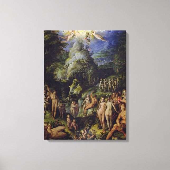 The Golden Age, c.1570 (oil on panel) Canvas Print (Front)