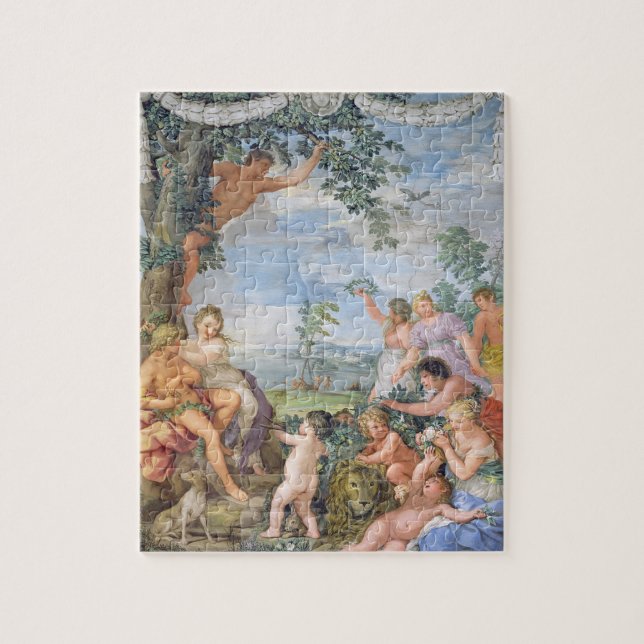 The Golden Age (fresco) Jigsaw Puzzle (Vertical)