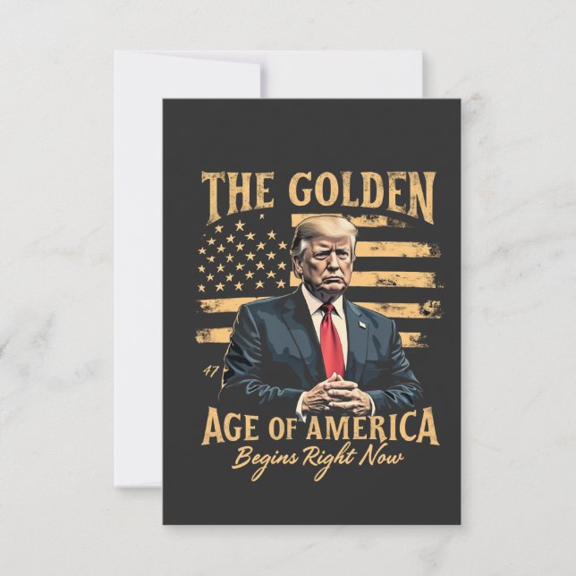 The Golden Age of America Begins Now Invitation (Front)