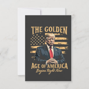 The Golden Age of America Begins Now Thank You Card