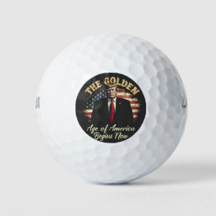 The Golden Age of America Begins Now Trump  Golf Balls