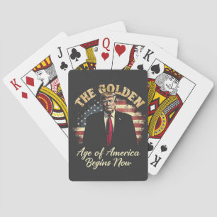 The Golden Age of America Begins Now Trump Playing Cards