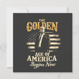 The Golden Age Of America is Begin Now Trump Holiday Card