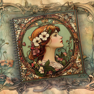 The Golden Age of Grace Art Nouveau Notebook