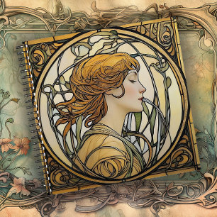 The Golden Age of Grace Art Nouveau Notebook