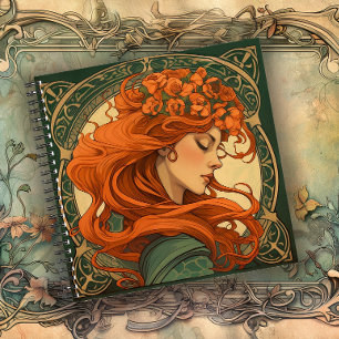 The Golden Age of Grace Art Nouveau Notebook