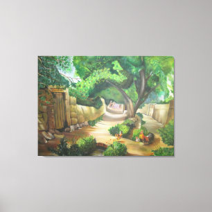 The Golden Alley of Memories Canvas Print