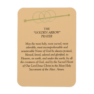 The Golden Arrow Prayer Magnet
