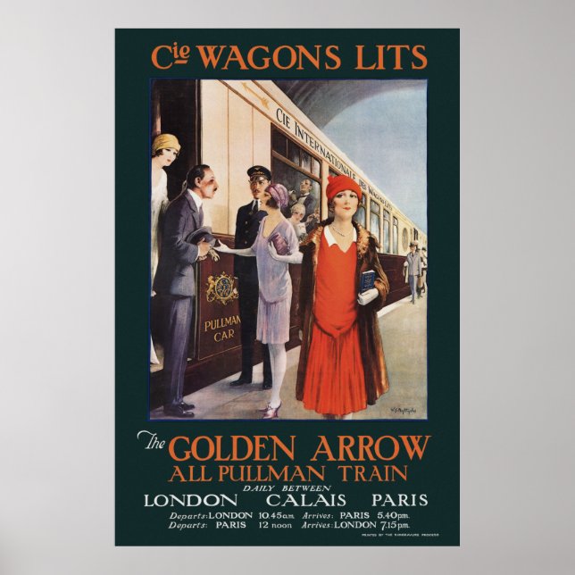 The Golden Arrow Vintage Poster 1925 (Front)