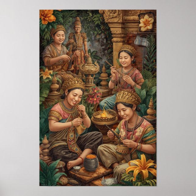 The Golden Artisans of Bali - Sacred Craft in Para Poster (Front)