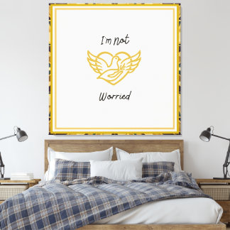 The Golden Assurance - Matthew 6:25 Canvas Print
