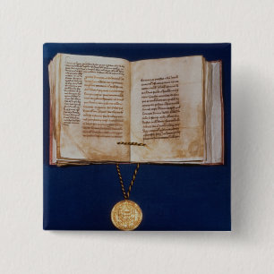 The Golden Bull of Charles IV 15 Cm Square Badge