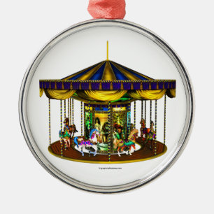 The Golden Carousel Metal Tree Decoration