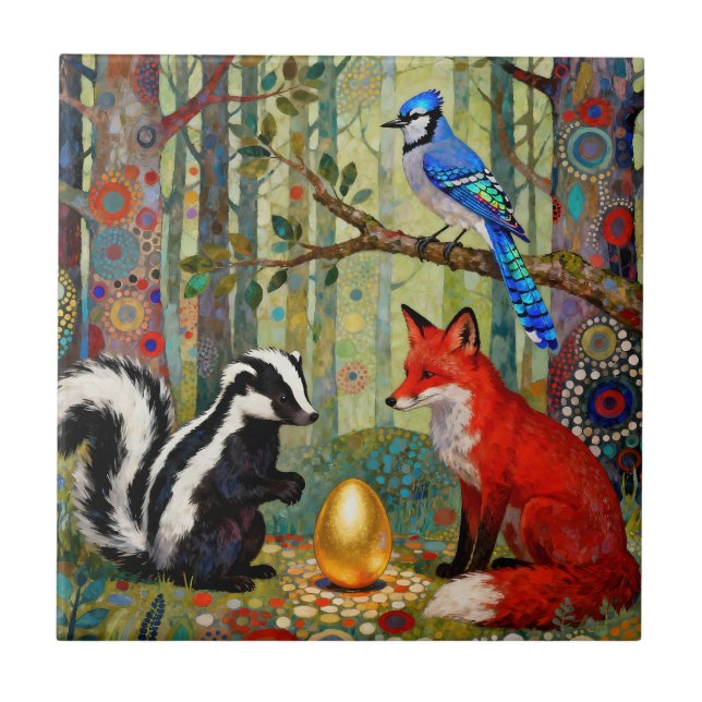 “The Golden Dilemma” Tile (Front)