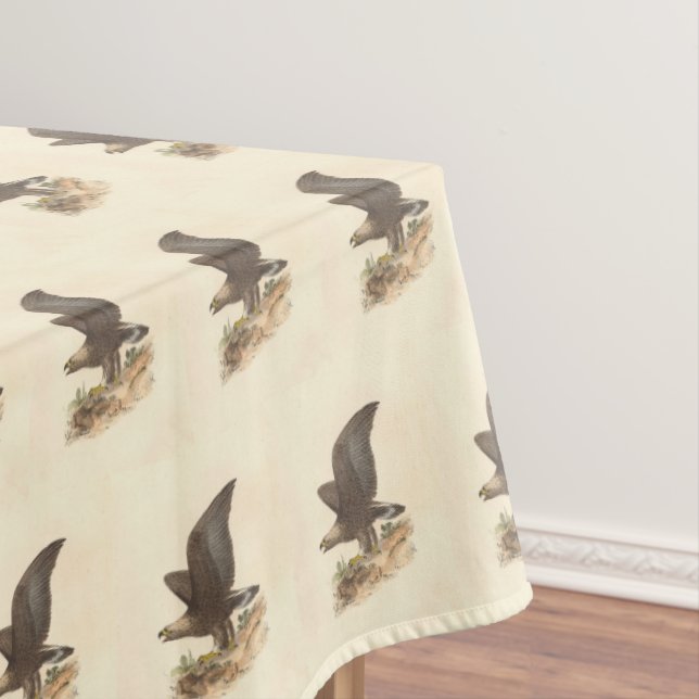 The Golden Eagle	(Aquila chrysaetos) NY Bird Image Tablecloth (In Situ)