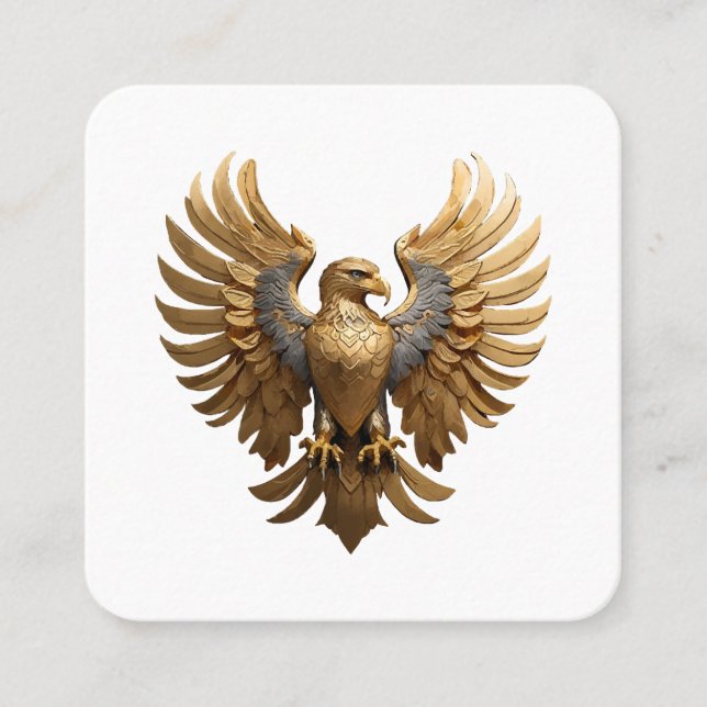 The Golden Eagle Square Business Card (Front)