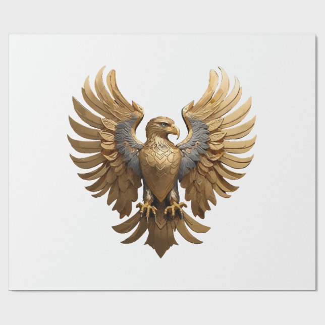 The Golden Eagle Wrapping Paper (Flat)