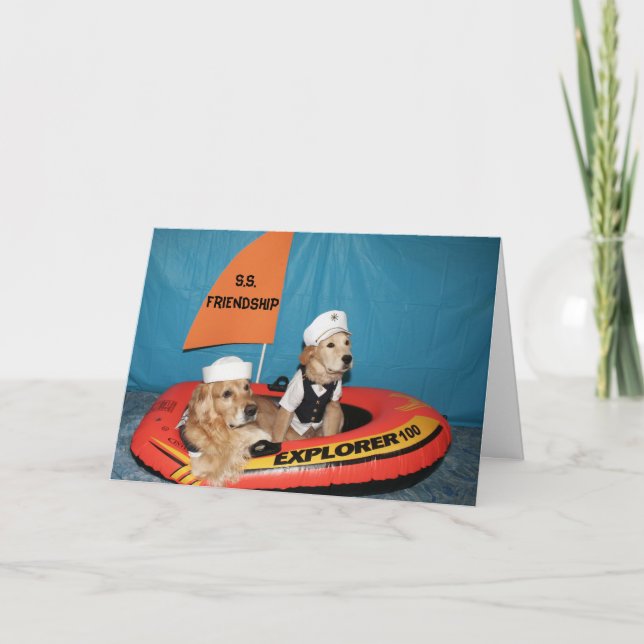 The Golden Friendship Boat Card (Front)