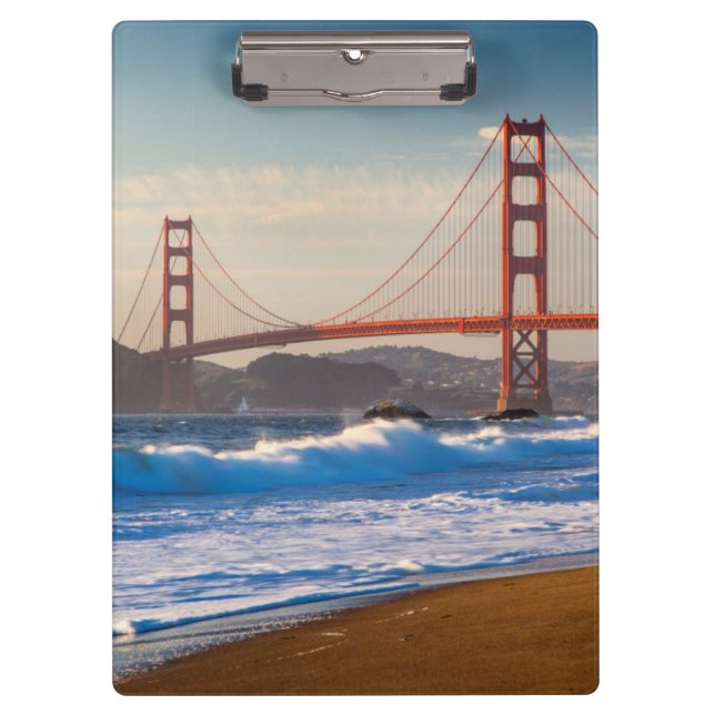 The Golden Gate Bridge From Baker Beach Clipboard (Front)