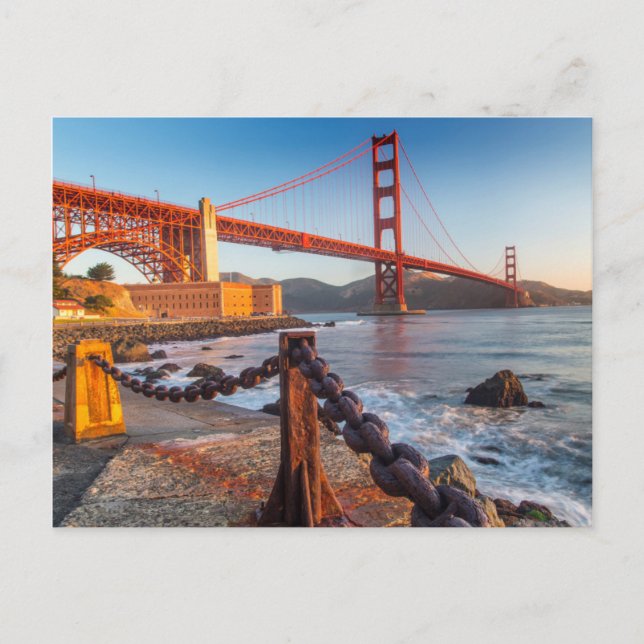 The Golden Gate Bridge From Fort Point Postcard (Front)