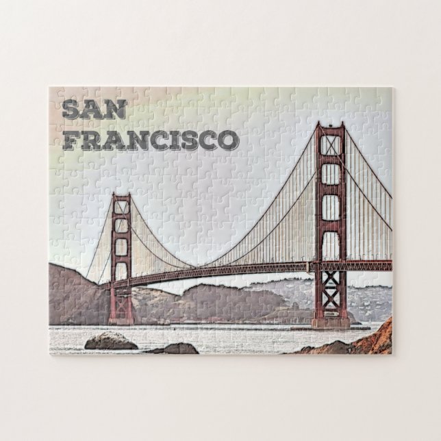 The Golden Gate Bridge - San Francisco California Jigsaw Puzzle (Horizontal)