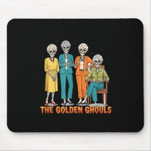 The Golden Ghouls Skeleton Halloween Idea Funny  Mouse Pad