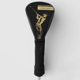 The golden golfer golf head cover