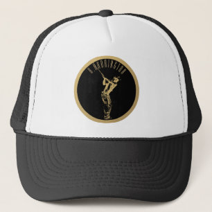 The golden golfer trucker hat