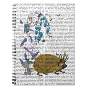 The Golden Hedgehog Spiral Notebook