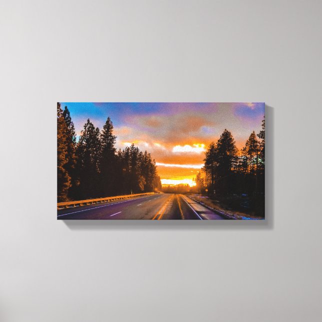 The Golden Highway Canvas Print (Front)