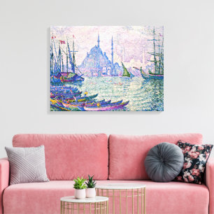 The Golden Horn, Minarets Paul Signac Canvas Print