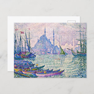 The Golden Horn, Minarets   Paul Signac   Postcard