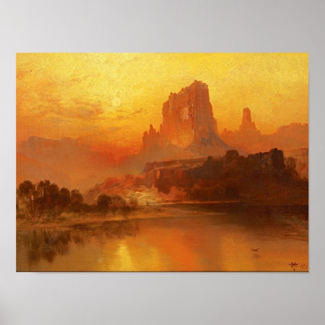 The Golden Hour by Thomas Moran Print (Front)