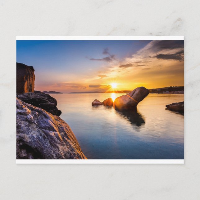 The Golden Hour in Greece Postcard (Front)