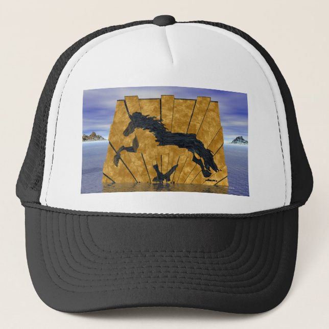 The Golden Icelandic Trucker Hat (Front)