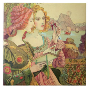 The Golden Legend, 1897, from 'L'Estampe Moderne', Tile