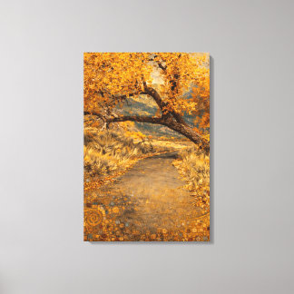The Golden Path Klimt-inspired Canvas Print