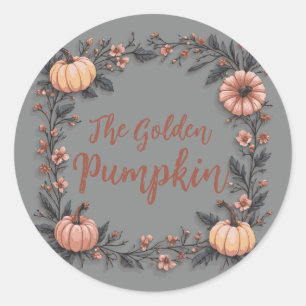 The Golden Pumpkin Classic Round Sticker