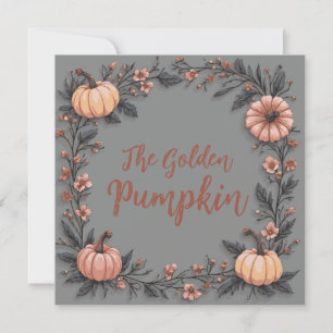 The Golden Pumpkin Invitation