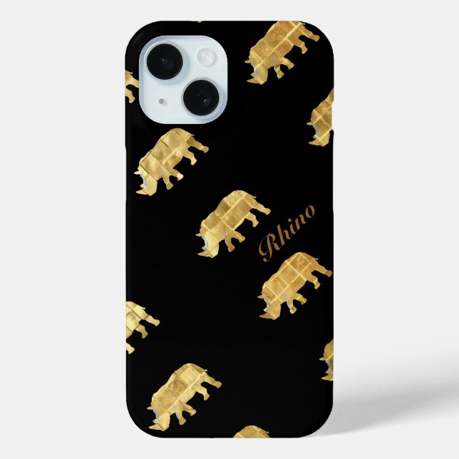 the golden rhino Case-Mate iPhone case (Back)