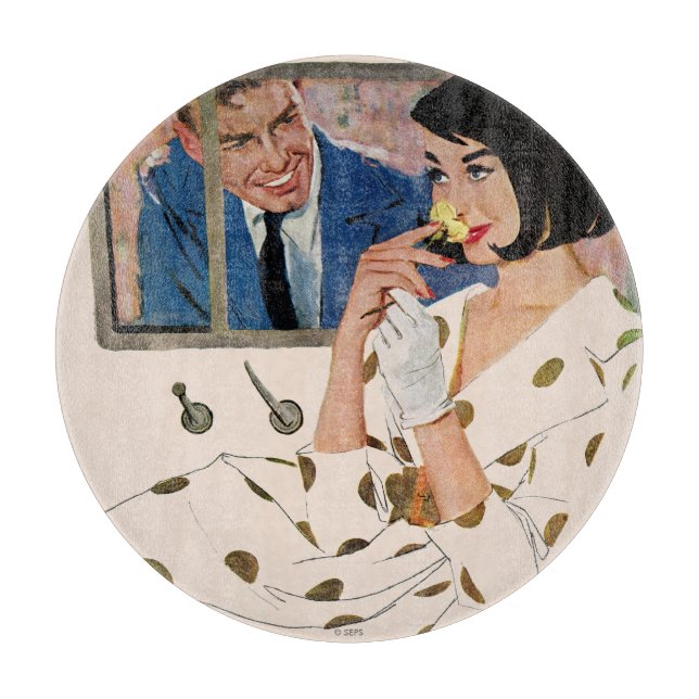 The Golden Rose Cutting Board (Front)