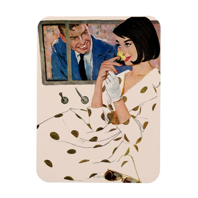 The Golden Rose Magnet (Vertical)