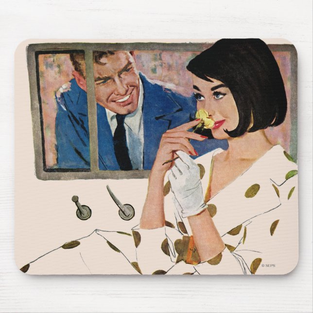 The Golden Rose Mouse Pad (Front)