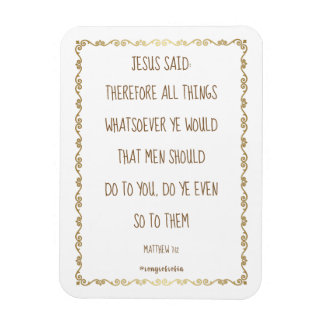 The Golden Rule 3" x 4" Flexible Photo Magnet