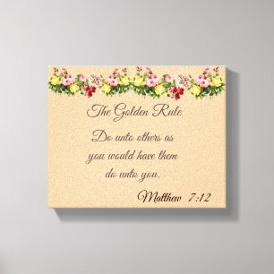 The Golden Rule Canvas Print