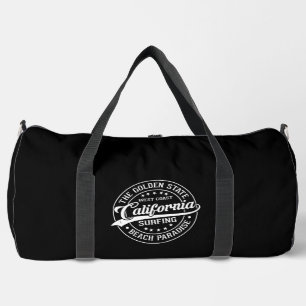 The Golden State: California Surf Vibes Duffle Bag