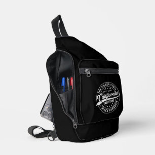 The Golden State: California Surf Vibes Sling Bag