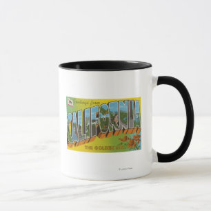 The Golden State - Large Letter Scenes Mug